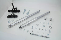 HARLEY 41mm Adjustable Fork Assembly with Polished Sliders Fits 1969-1971 FL,