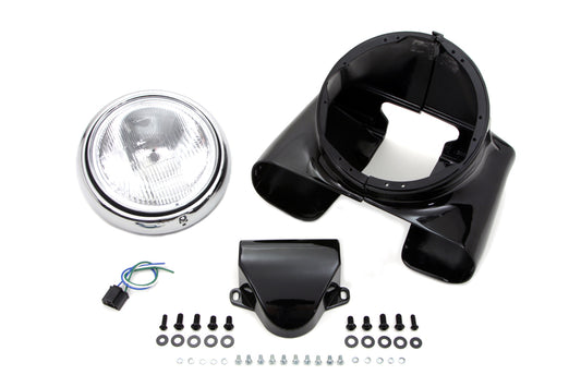 HARLEY 7 inch Headlamp Cowl Kit fits 1960-1984 FL,