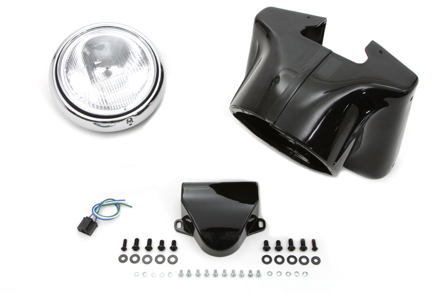 HARLEY 7 inch Headlamp Cowl Kit fits 1960-1984 FL,