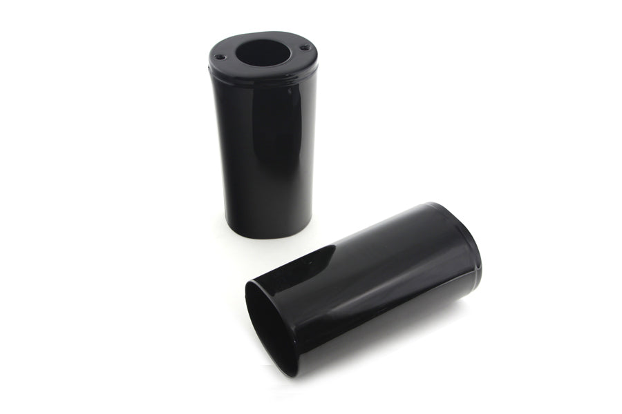 HARLEY Fork Slider Black Cover Set Fits 1949-1984 FLH,