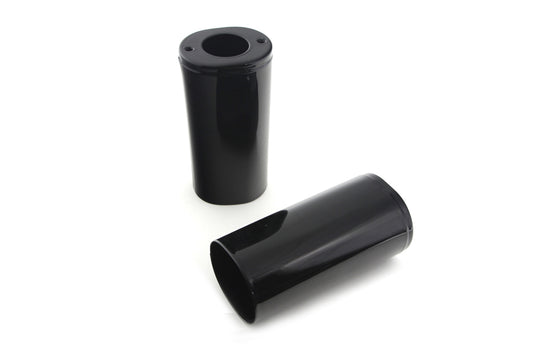 HARLEY Fork Slider Black Cover Set Fits 1949-1984 FLH,