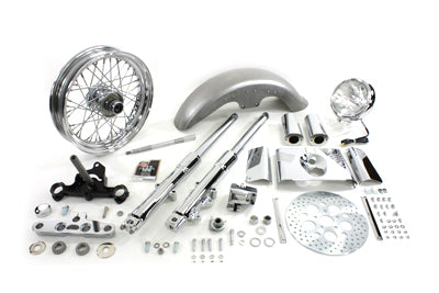 HARLEY Fork Assembly with Chrome Sliders Fits 1986-1999 FLST,