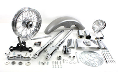 HARLEY Fork Assembly with Chrome Sliders Fits 1986-1999 FLST,