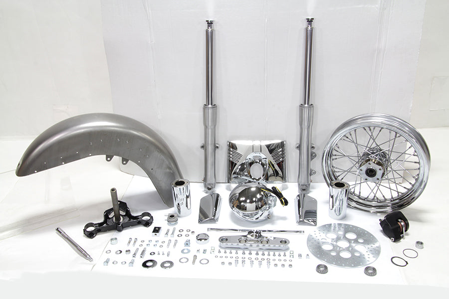 HARLEY Fork Assembly with Polished Sliders Fits 1986-1999 FLST,