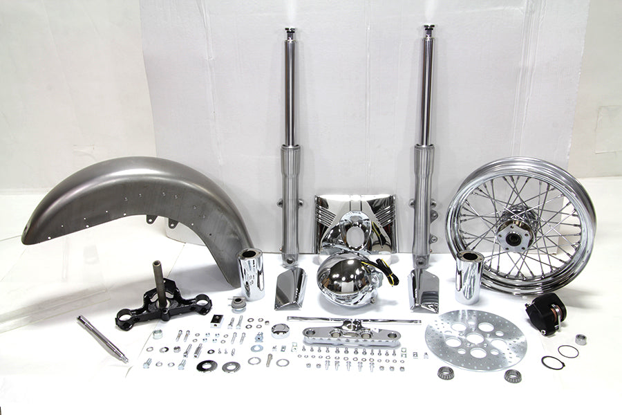HARLEY Fork Assembly with Polished Sliders Fits 1986-1999 FLST,