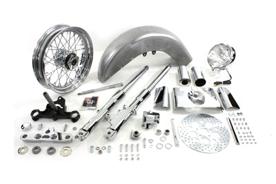 HARLEY Fork Assembly with Chrome Sliders Fits 1986-1999 FLST,