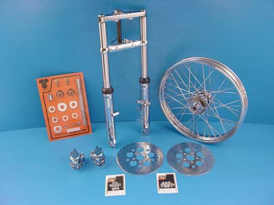 Fork Assembly with Chrome Sliders 21 inch Wheel