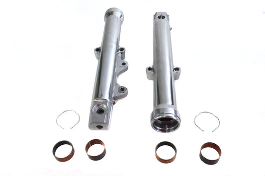 HARLEY 39mm Fork Sliders Polished Single Disc Fits 1988-1999 XL,   1988-1994 FXR,   1991-1999 FXD,