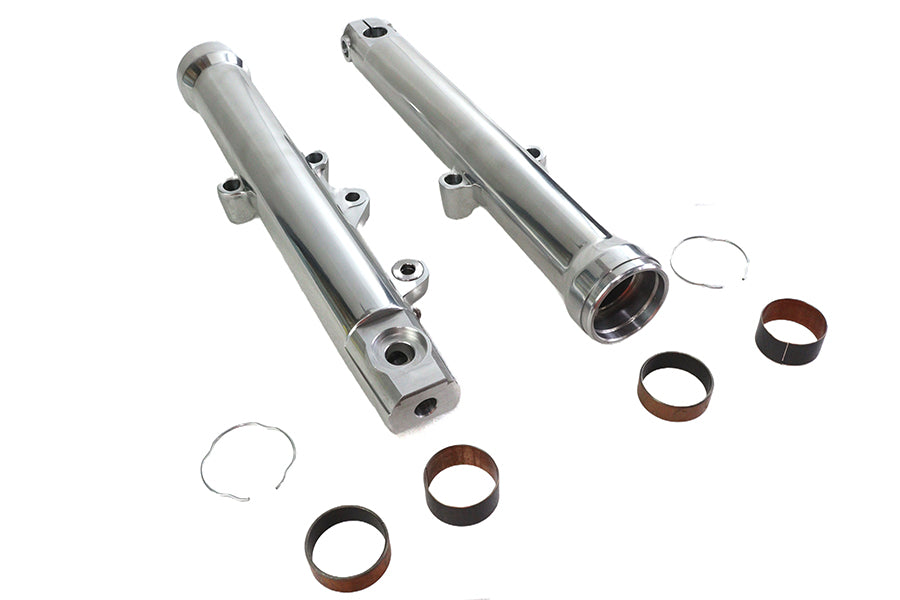 HARLEY 39mm Fork Sliders Polished Single Disc Fits 1988-1999 XL,   1988-1994 FXR,   1991-1999 FXD,