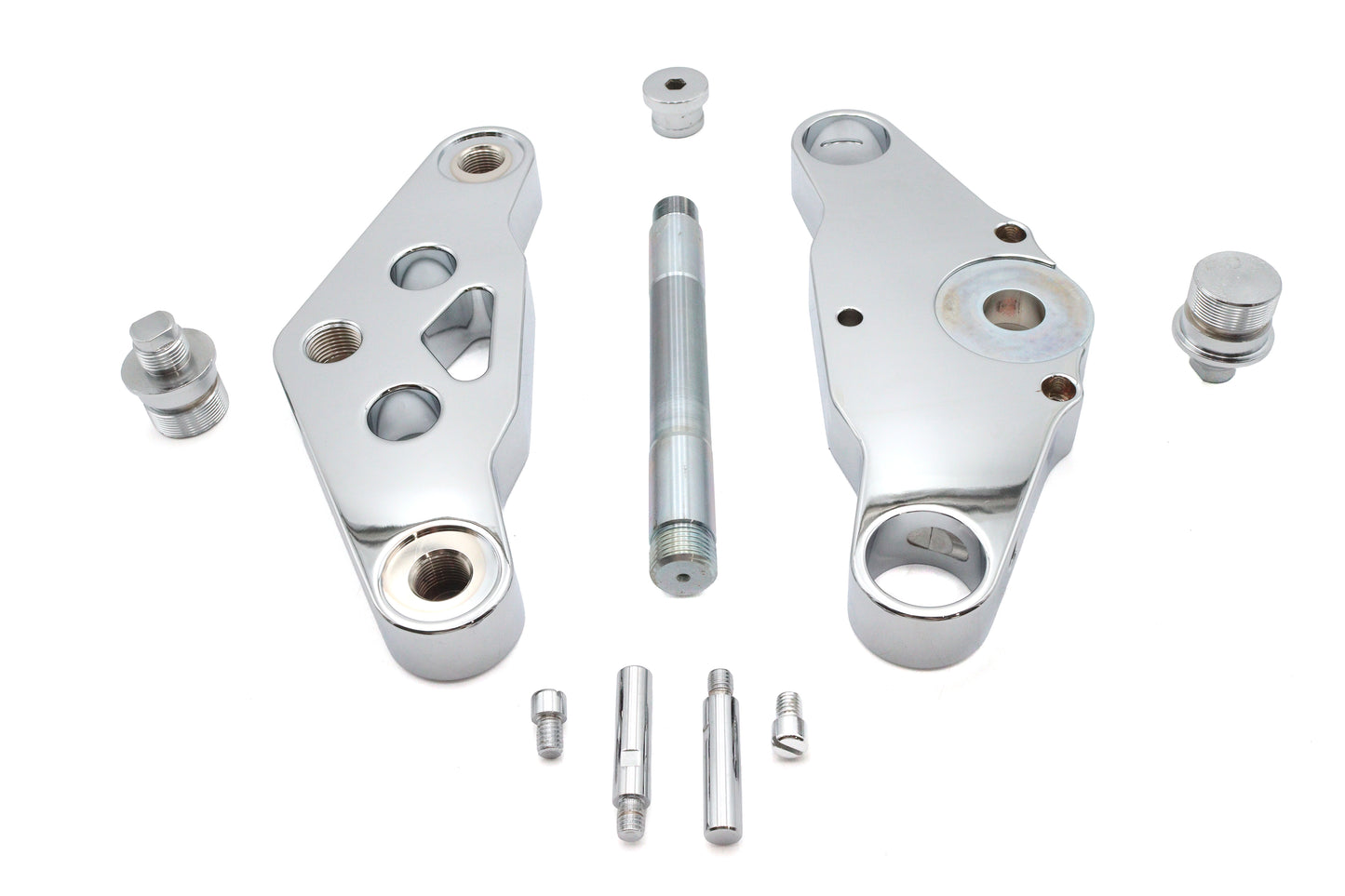 HARLEY Ultima Chrome 0° Triple Tree Set Billet Fits 0-  Custom, Application