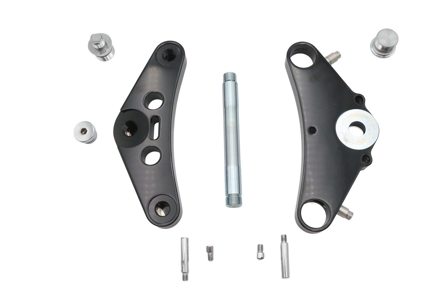 HARLEY Ultima Black 5° Boomerang Blind Triple Tree Set Billet Fits 0-  Custom, Application