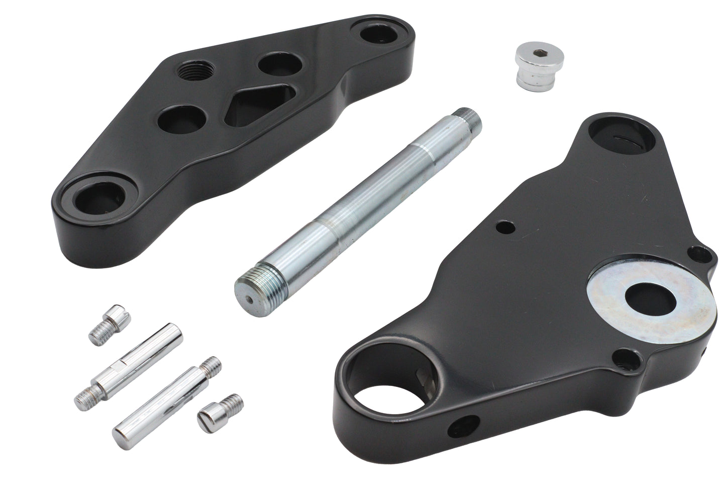 HARLEY Ultima Black 5° Triple Tree Set Billet Fits 0-  Custom, Application