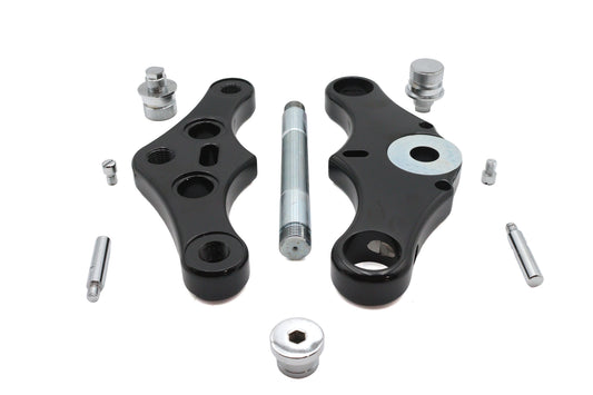 HARLEY Ultima Black 0° Pointed Triple Tree Set Billet Fits 0-  Custom, Application