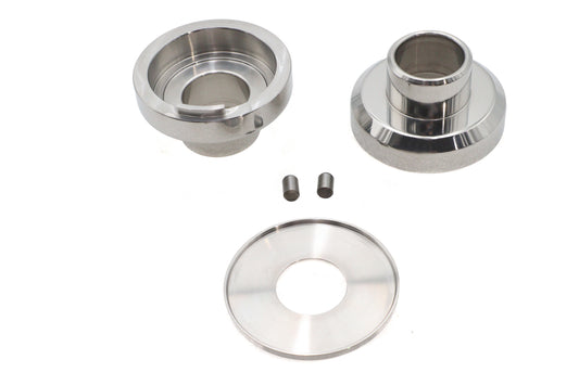 HARLEY Ultima Fork Neck Cup Kit Polished Fits 0-  Custom, application for Ultima internal fork stop
