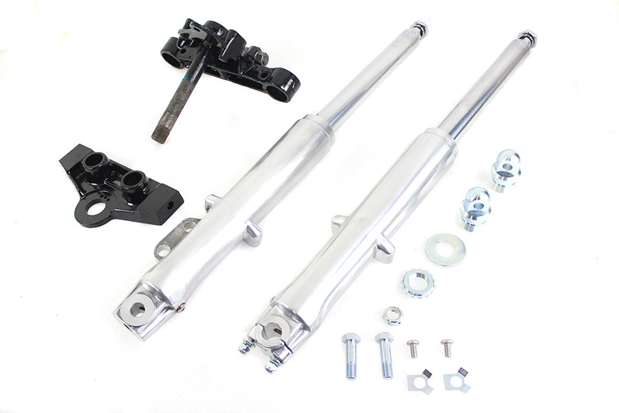 HARLEY 41mm Adjustable Single Disc Fork Assembly Fits 1973-1984 FL,   1973-1984 FL,