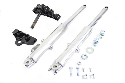 HARLEY 41mm Adjustable Single Disc Fork Assembly Fits 1973-1984 FL,   1973-1984 FL,
