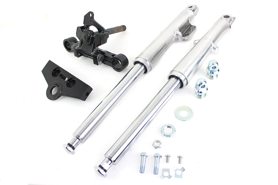 HARLEY 41mm Adjustable Single Disc Fork Assembly Fits 1973-1984 FL,   1973-1984 FL,