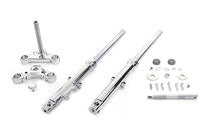 HARLEY 39mm Fork Assembly with Chrome Sliders Single Disc Fits 2004-2008 XL,