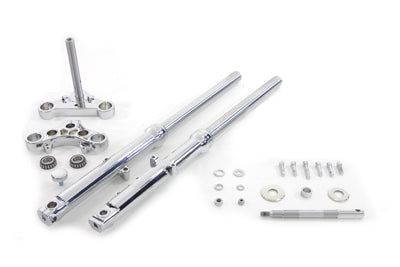 HARLEY 39mm Fork Assembly with Chrome Sliders Single Disc Fits 2000-2003 XL,