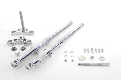HARLEY 39mm Fork Assembly with Chrome Sliders Single Disc Fits 2000-2003 XL,
