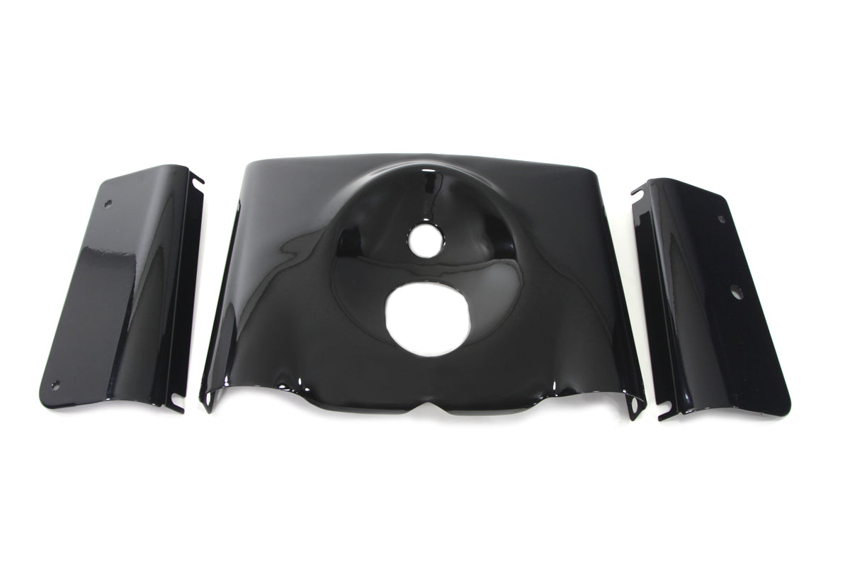 HARLEY Fork Cover Kit Smooth Style Black Fits 2000-2017 FLST,