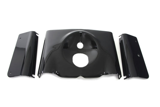 HARLEY Fork Cover Kit Smooth Style Black Fits 2000-2017 FLST,