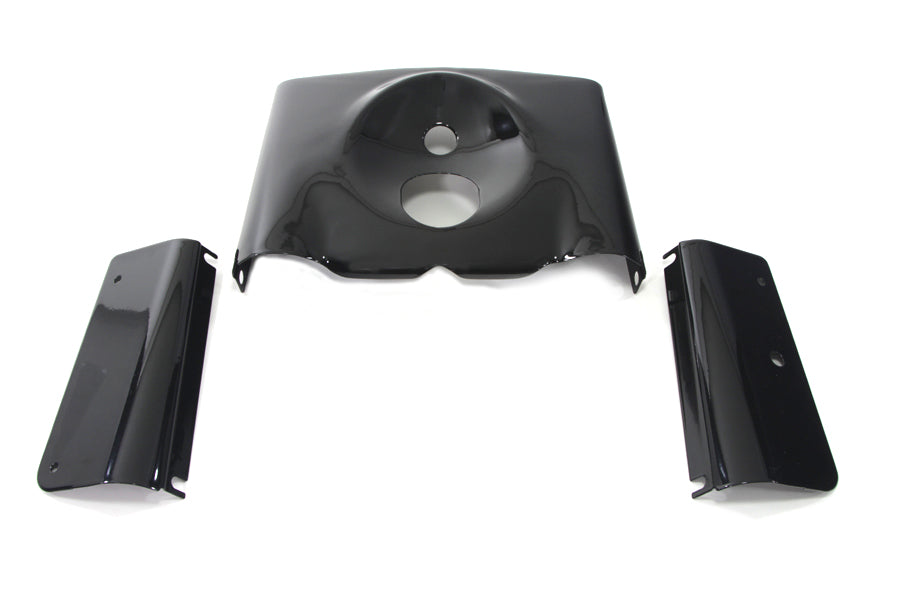 HARLEY Fork Cover Kit Smooth Style Black Fits 2000-2017 FLST,