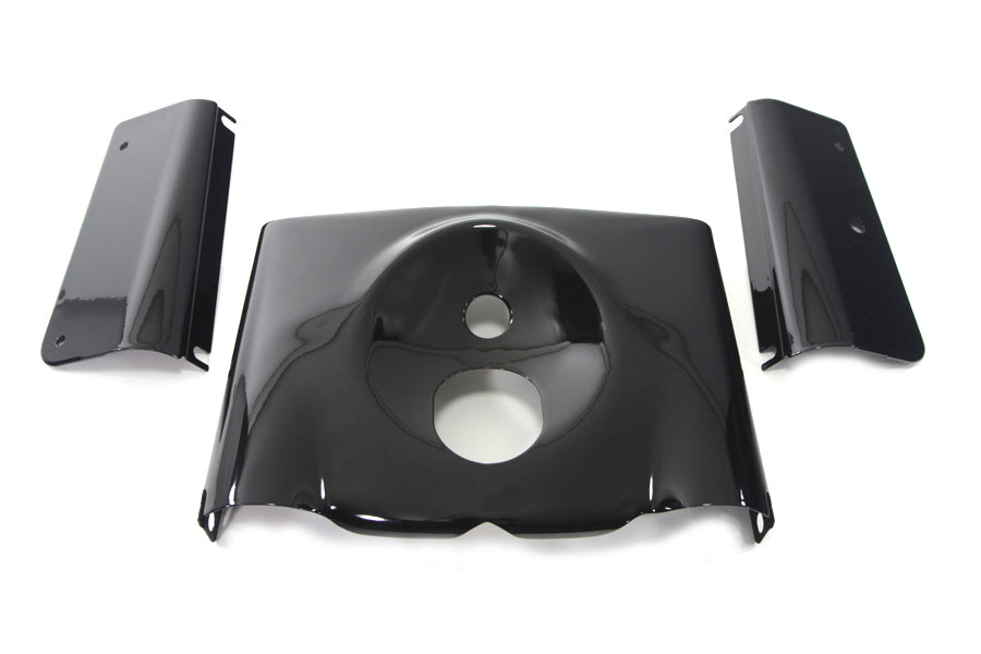 HARLEY Fork Cover Kit Smooth Style Black Fits 2000-2017 FLST,