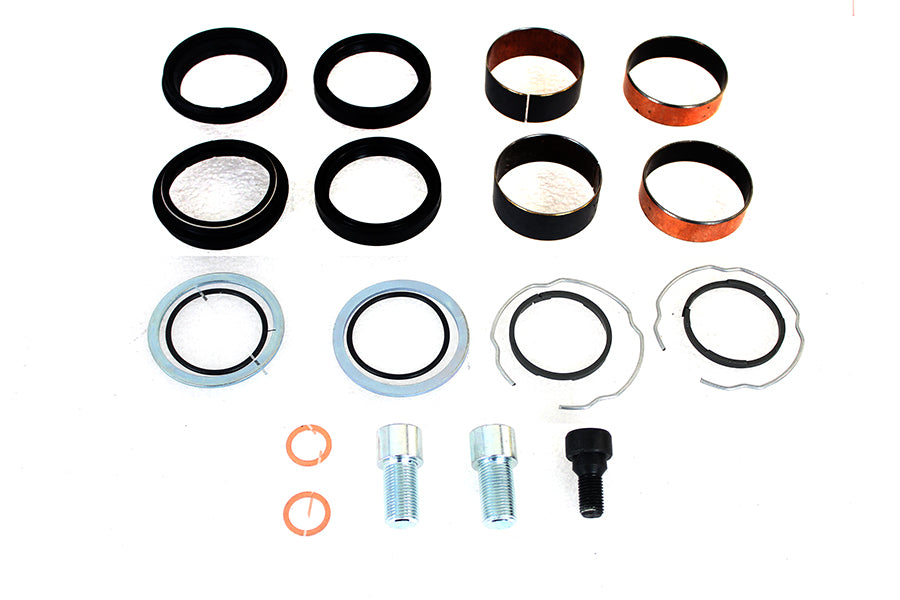 HARLEY 49mm Fork Lower Leg Rebuild Kit Fits 2014-2016 FLT,