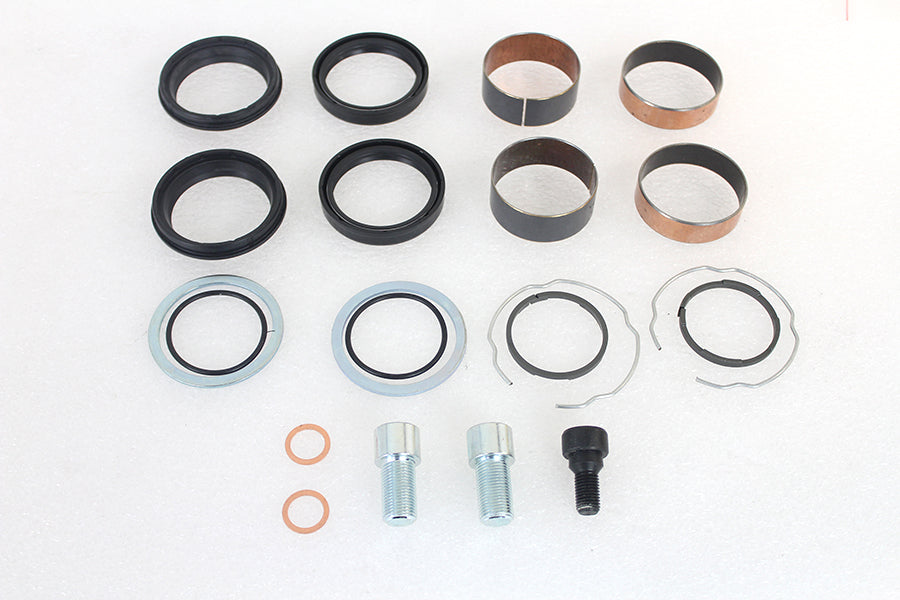 HARLEY 49mm Fork Lower Leg Rebuild Kit Fits 2014-2016 FLT,
