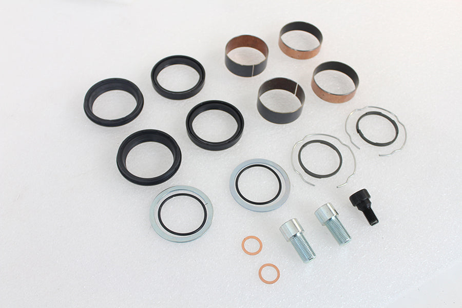 HARLEY 49mm Fork Lower Leg Rebuild Kit Fits 2014-2016 FLT,