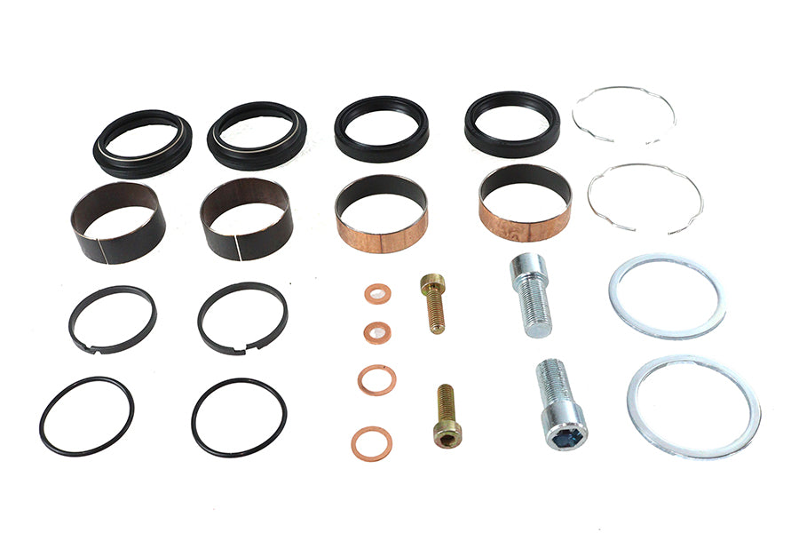 HARLEY 49mm Fork Lower Leg Rebuild Kit Fits 2006-2017 FLD,