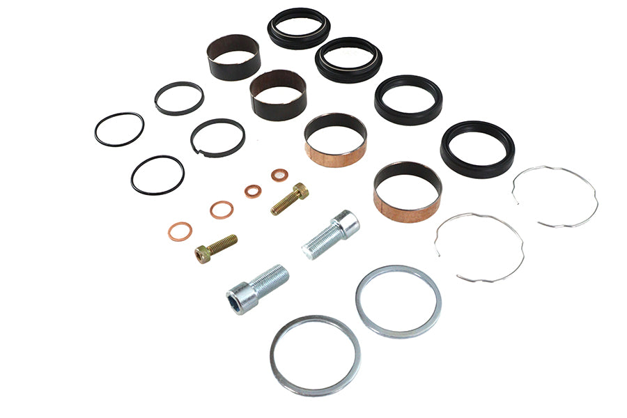 HARLEY 49mm Fork Lower Leg Rebuild Kit Fits 2006-2017 FLD,