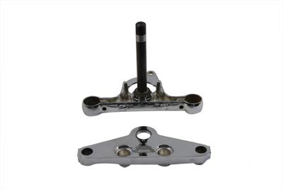 HARLEY Triple Tree Set Chrome Fits 1988-1999 FXST,