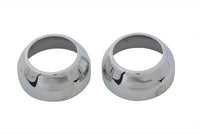 HARLEY 39mm Fork Boot Cover Set Chrome Fits 1988-UP XL,   1987-1994 FXR,
