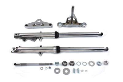 HARLEY Fork Assembly with Polished Sliders Fits 1984-1999 FXST,