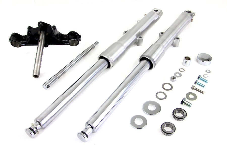 HARLEY 41mm Fork Assembly with Polished Sliders Fits 1986-1999 FLST,