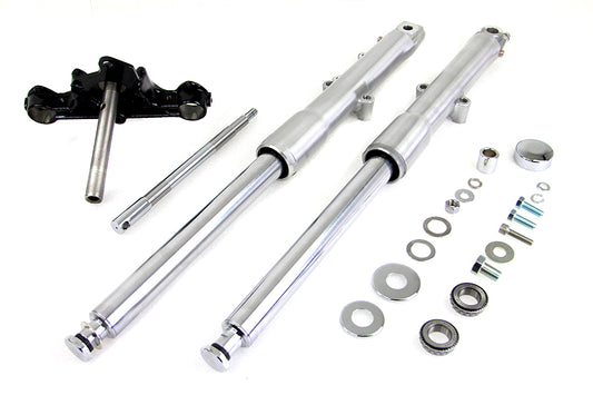 HARLEY 41mm Fork Assembly with Polished Sliders Fits 1986-1999 FLST,