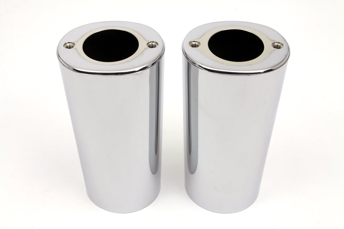 HARLEY Fork Slider Cover Chrome Fits 1986-2017 FLST,   1949-1984 FL,   1980-2013 FLT,   1980-2013 FL