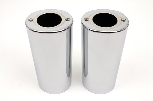 HARLEY Fork Slider Cover Chrome Fits 1986-2017 FLST,   1949-1984 FL,   1980-2013 FLT,   1980-2013 FL