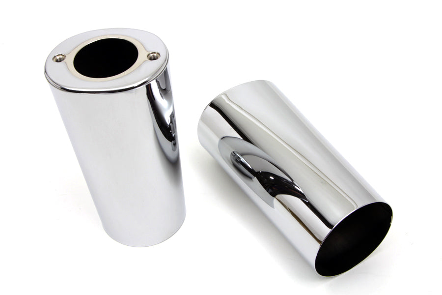 HARLEY Fork Slider Cover Chrome Fits 1986-2017 FLST,   1949-1984 FL,   1980-2013 FLT,   1980-2013 FL