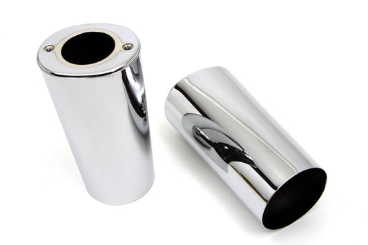 HARLEY Fork Slider Cover Chrome Fits 1986-2017 FLST,   1949-1984 FL,   1980-2013 FLT,   1980-2013 FL