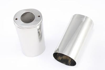 HARLEY Fork Slider Cover Set Stainless Steel Fits 1949-1984 FLH,