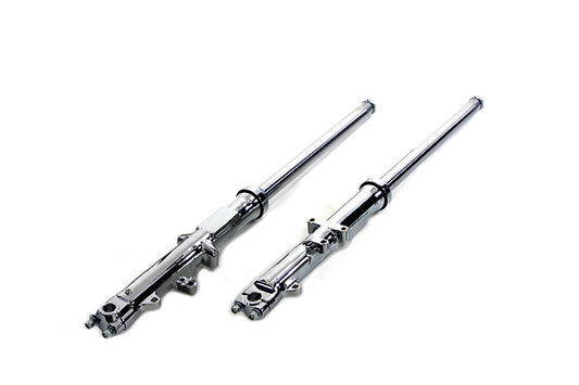 HARLEY 35mm Fork Tube Assembly with Chrome Sliders Dual Disc Fits 1977-1983 XL,   1977-1983 FX,