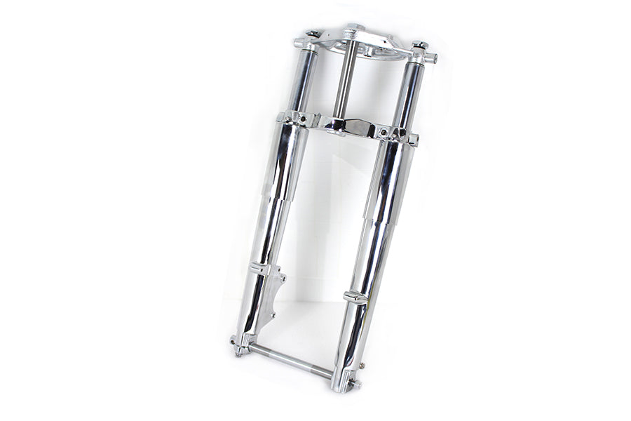 HARLEY Fork Assembly with Chrome Sliders Fits 1984-UP FLT,
