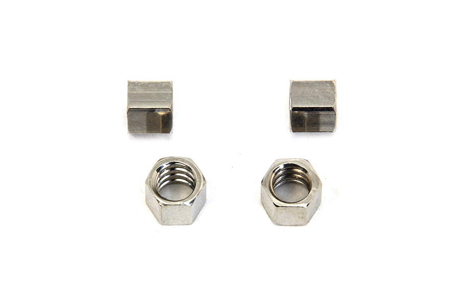 HARLEY Control Coil Nuts Nickel Plated Fits 1915-1929 J,   1929-1930 W,   1930-1930 VL,   1909-1924