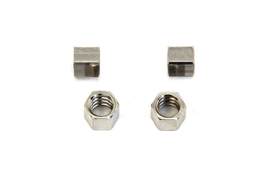 HARLEY Control Coil Nuts Nickel Plated Fits 1915-1929 J,   1929-1930 W,   1930-1930 VL,   1909-1924