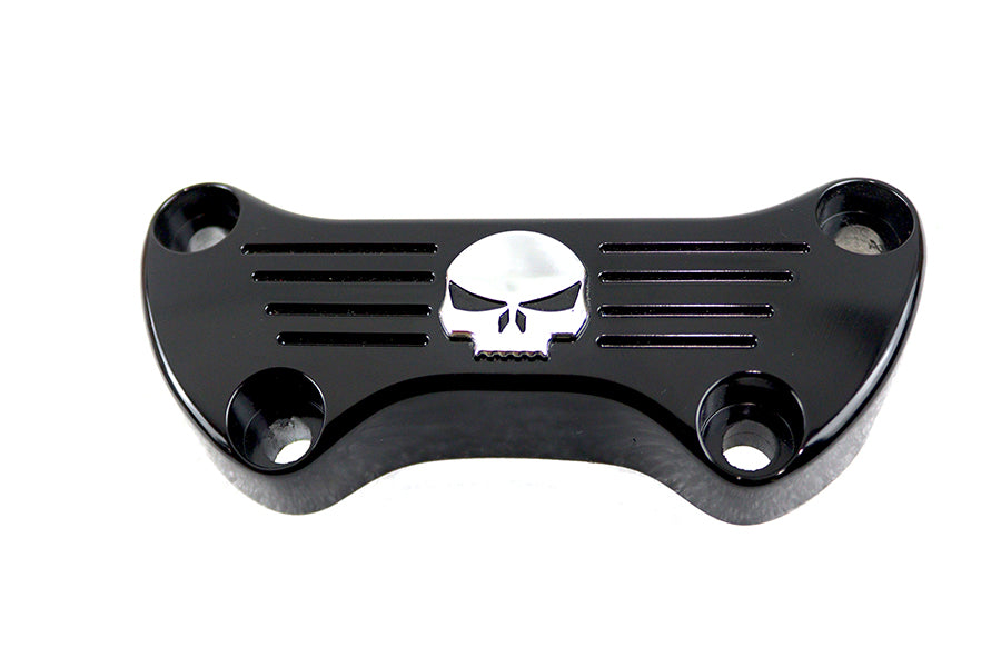 HARLEY Black Skull Riser Top Clamp Fits 1973-1984 FX,   1982-1994 FXR,   1982-1994 FXR,   1984-UP FX