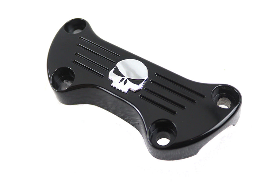 HARLEY Black Skull Riser Top Clamp Fits 1973-1984 FX,   1982-1994 FXR,   1982-1994 FXR,   1984-UP FX