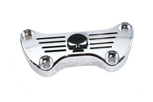 HARLEY Skull Riser Top Clamp Chrome fits 1973-1984 FX,   1982-1994 FXR,   1982-1994 FXR,   1984-UP FXST,   1984-UP FXST,   1974-UP XL,